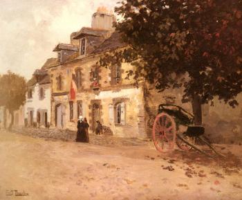 弗裡茨 陶洛 A Village Street In France 弗裡茨 陶洛 A Village Street In France